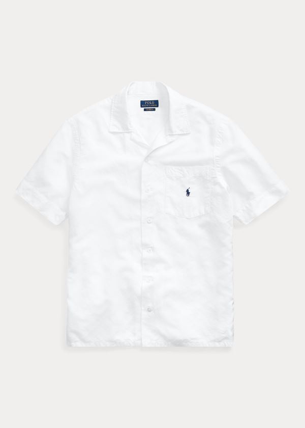 Men's Polo Ralph Lauren Custom Fit Camp Shirts | 052967LMF